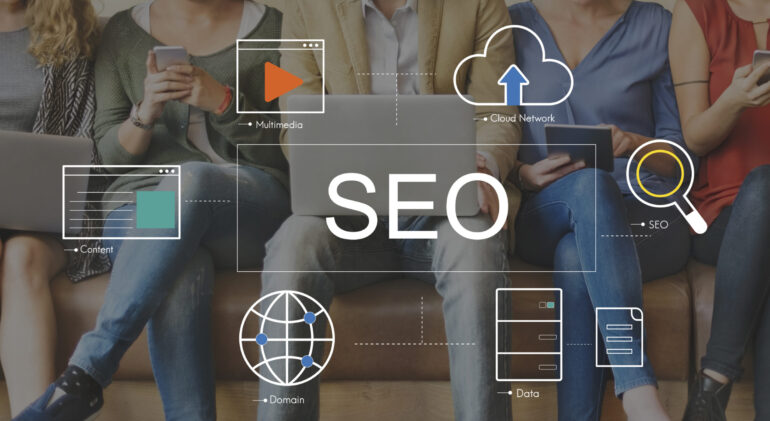 Big Data Domain Web Page SEO Concept